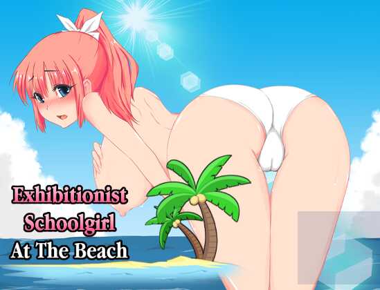 Exhibitionist Schoolgirl At Beach