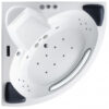 Hydromasážní vana AWT GE119E 158x158 (bluetooth, osvětlené trysky)