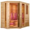 Infračervená sauna EXCLUSIVE SEVEN / kanadanská borovice 210x140x200cm pro 4-5 osob Triple zářiče