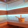 Luxusní finská sauna AWT E1242C Kiwi 180x180x216 cedr