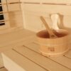 Luxusní finská sauna EOSPA E1201A 236x236 9kW Vitra / topol