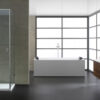 Parní box EAGO DZ107F15 bílá matná verze 120x90cm / levá bez vaničky