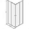 Sprchový kout Mocoori 90x90x200cm
