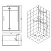 sprchovy-masazni-box-eago-d991-s-vanickou-leva-verze-150x90x235 Sprchový masážní box EAGO D991 s vaničkou levá verze 150x90x235
