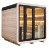 Venkovní sauna AWT THE CUBE X2 Hemlock 225x225 Cilindro 9kW